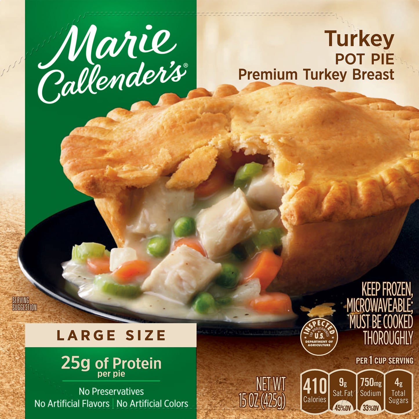 Marie Callender's Large Size Turkey Pot Pie 15 oz