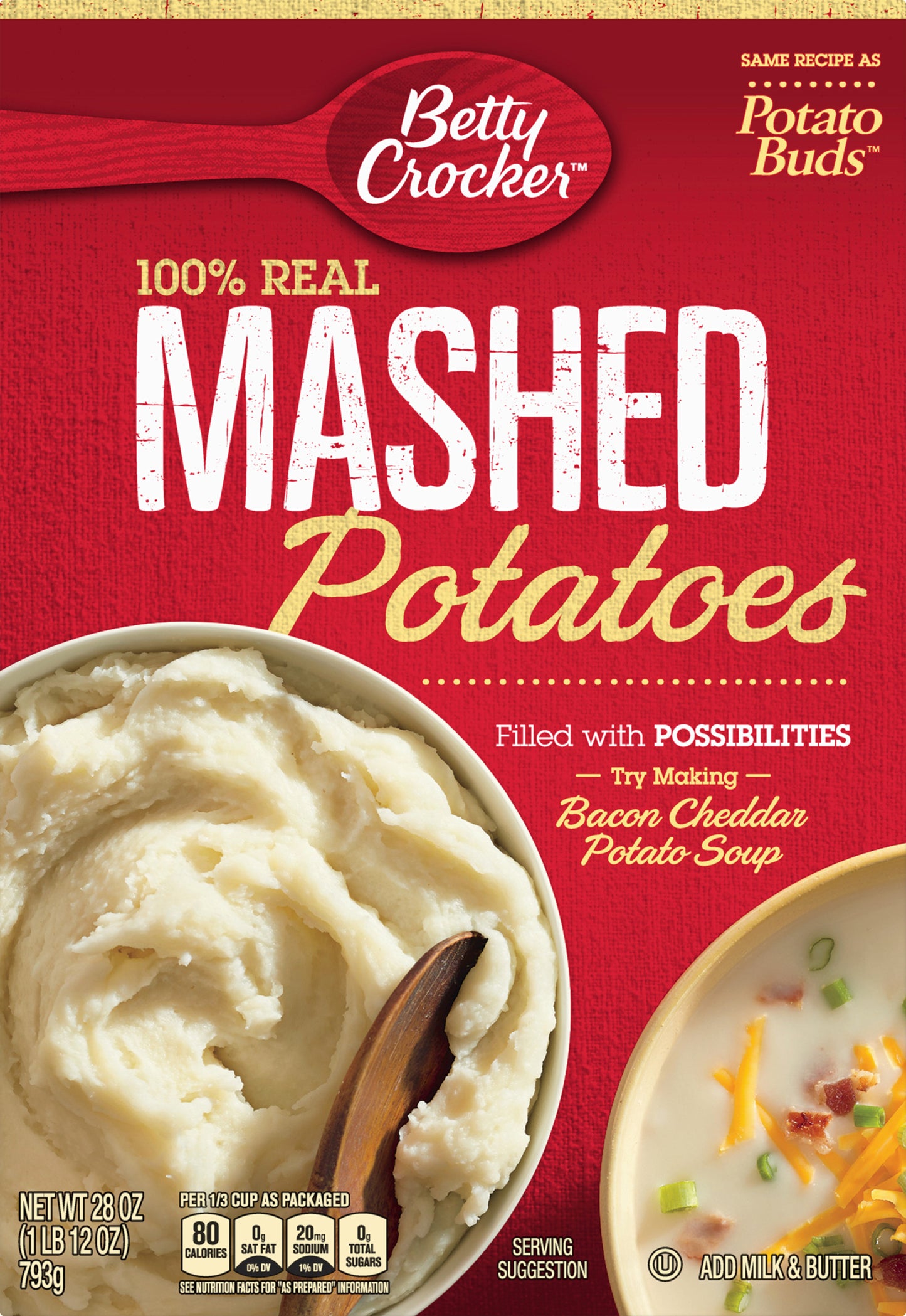 Betty Crocker 100% Real Mashed Potatoes 28 oz