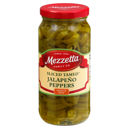 Mezzetta Medium Heat Sliced Tamed Jalapeno Peppers 16 fl oz