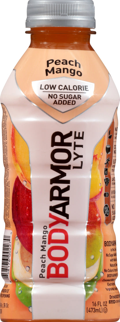Body Armor Lyte Peach Mango Sports Drink 16 oz