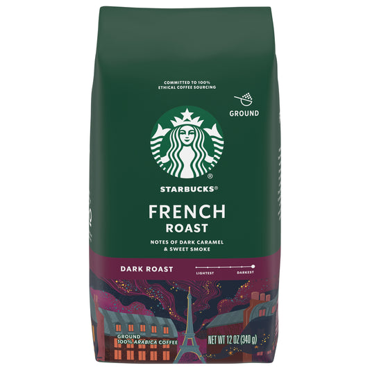Starbucks Ground Dark Roast French Roast Coffee 12 oz