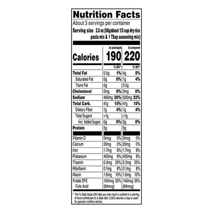 Rice A Roni Lower Sodium Chicken Flavor Food Mix 6.9 oz