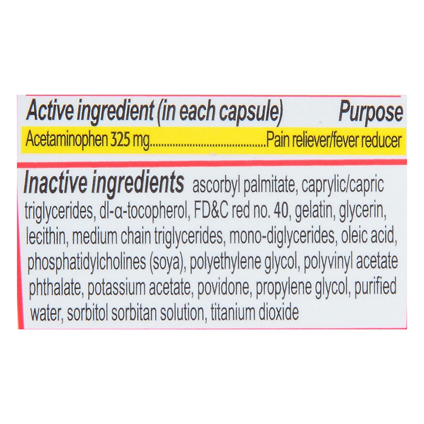 Tylenol Regular Strength Liquid Gels 325 mg Acetaminophen 20 ea