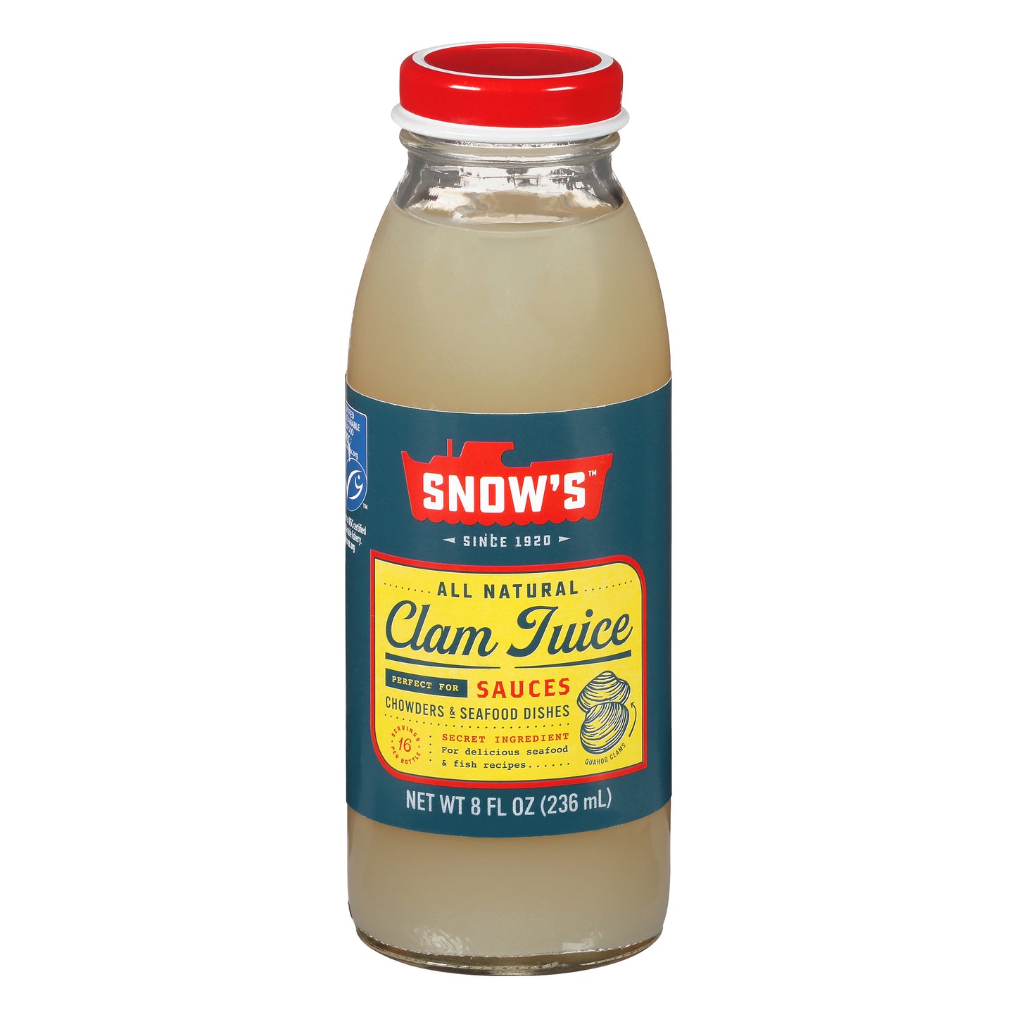 Snow's™ All Natural Clam Juice 8 fl. oz. Bottle