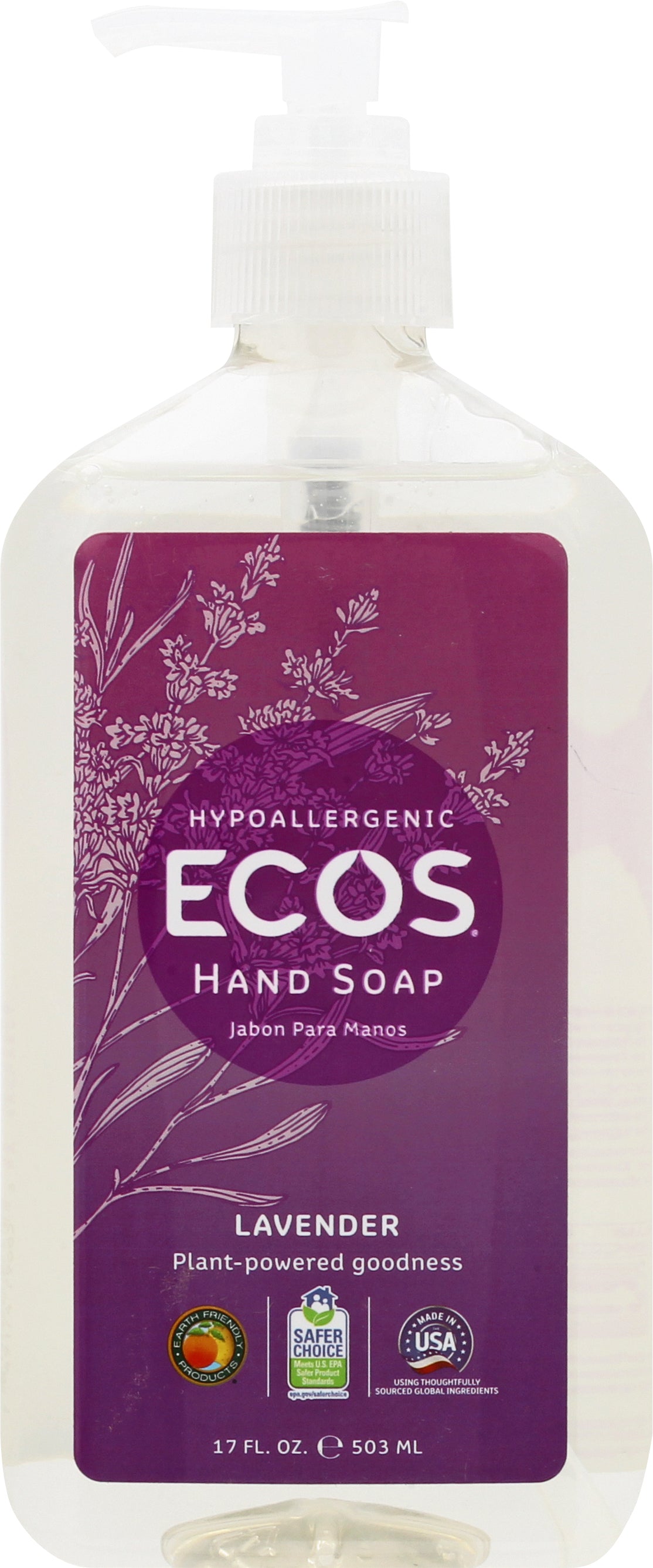 ECOS Lavender Hand Soap 17 oz