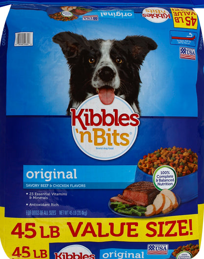Kibbles 'n Bits Dog Food 45 lb