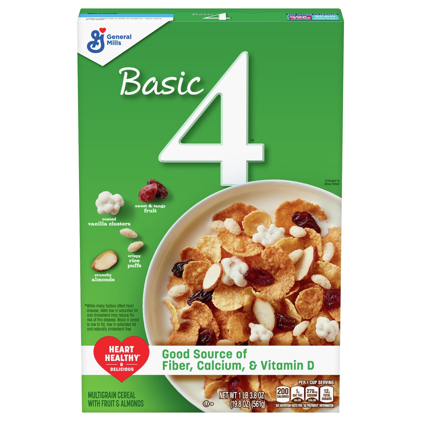 Basic 4 With Fruit & Almonds Multigrain Cereal 19.8 oz