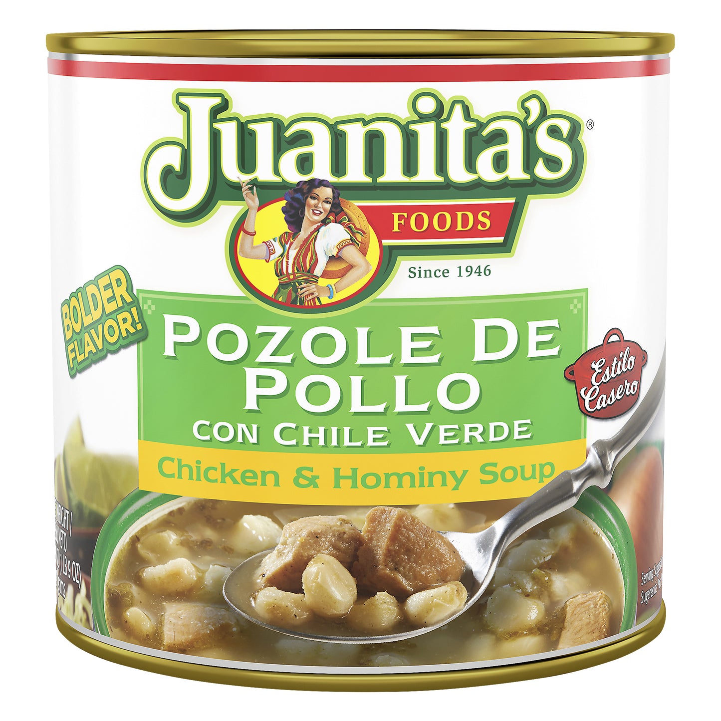 Juanita's Chicken & Hominy Soup 25 oz