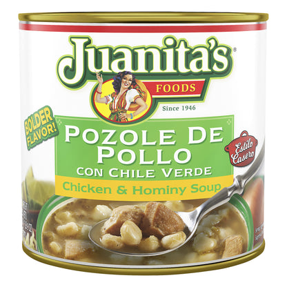 Juanita's Chicken & Hominy Soup 25 oz