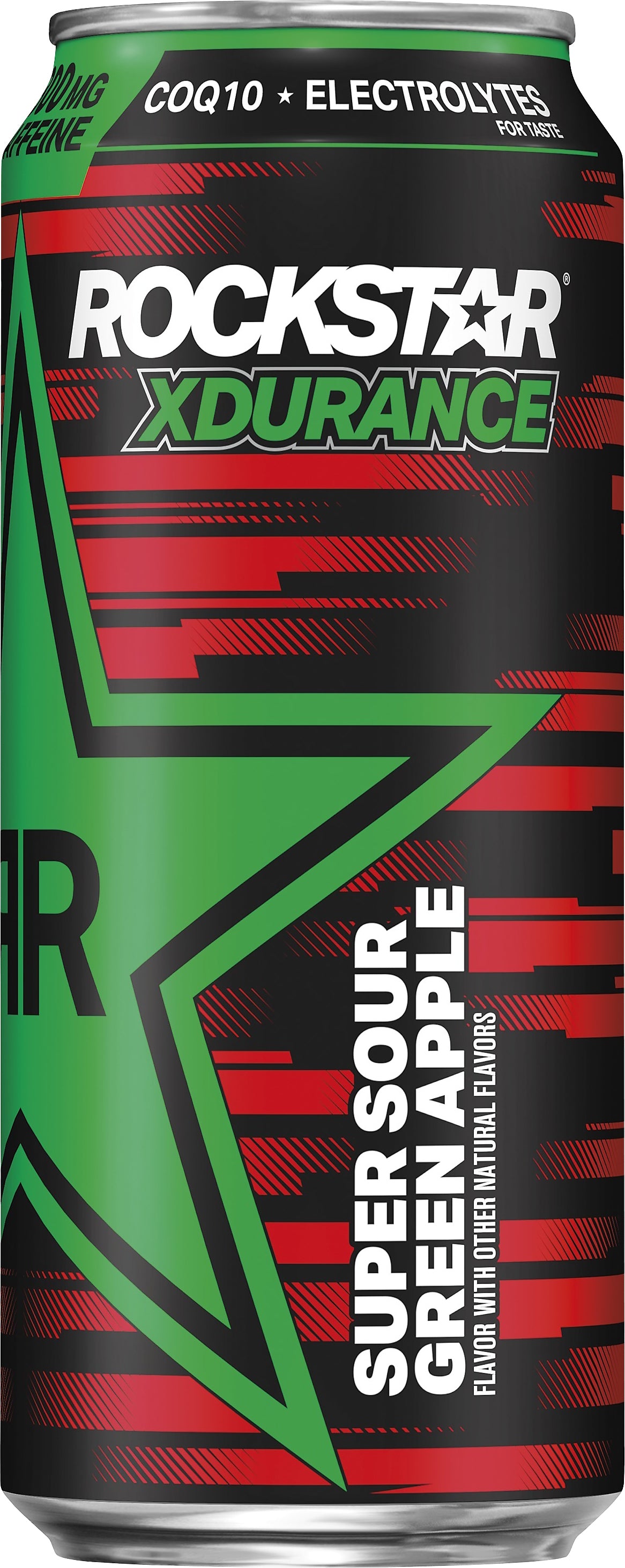 Rockstar Xdurance Sugar Free Super Sour Green Apple Energy Drink 16 oz