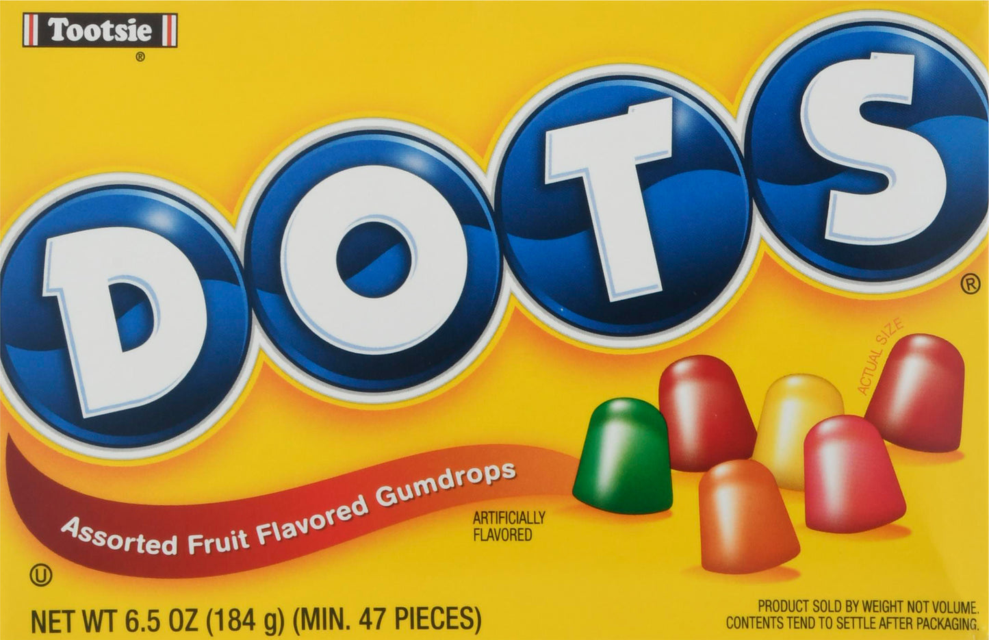 Dots Assorted Fruit Flavored Gumdrops 6.5 oz