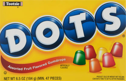 Dots Assorted Fruit Flavored Gumdrops 6.5 oz