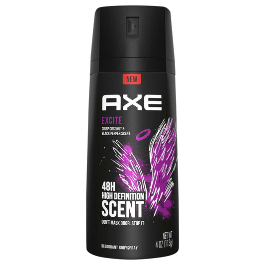 AXE 48H High Definition Scent Excite Deodorant Bodyspray 4 oz