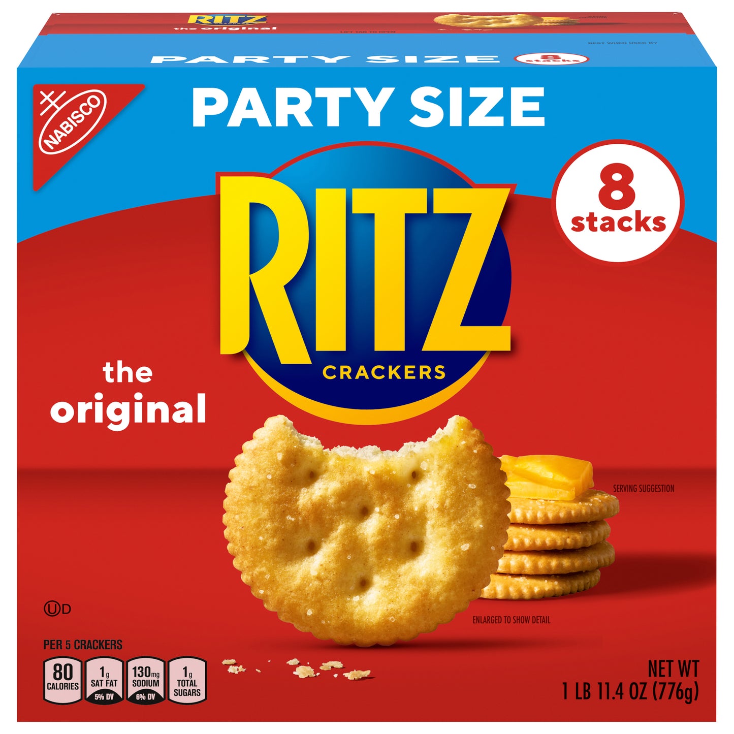 MONDELEZ GLOBAL LLC (SNACKS US) Ritz Crackers Party Size Carton HFS 581263 BE Update 27.4oz English