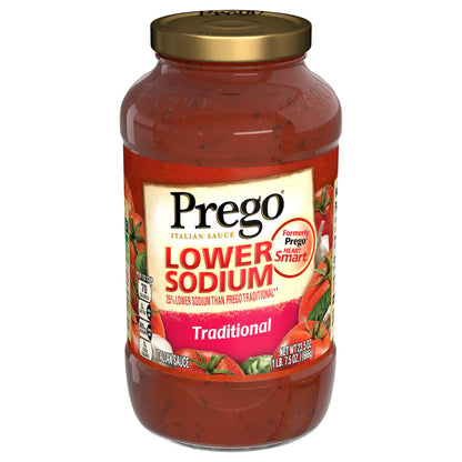 Prego Lower Sodium Traditional Italian Sauce 23.5 oz