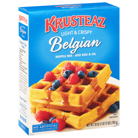 Krusteaz Light & Crispy Belgian Waffle Mix 28 oz
