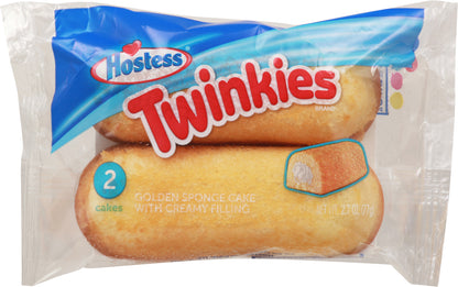 Hostess Twinkies Golden Sponge Cake with Creamy Filling 2 Cakes 2 ea
