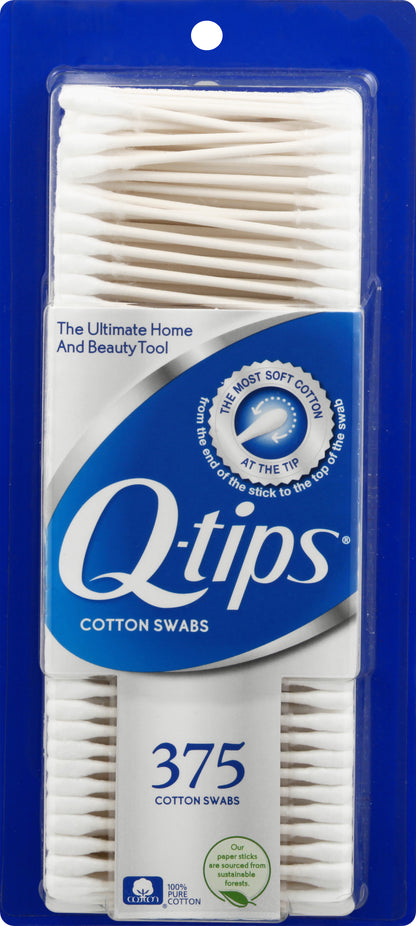 Q Tips Cotton Swabs 375 ea