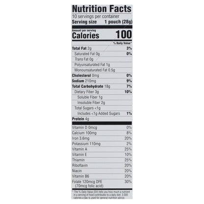 Better Oats 100 Calories with Flax Seeds Cinnamon Roll Instant Oatmeal 9.8 oz