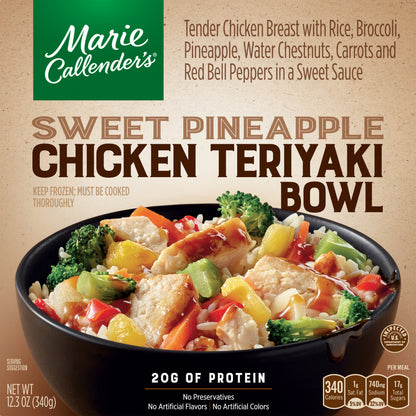 Marie Callender's Sweet Pineapple Chicken Teriyaki Bowl 12.3 oz