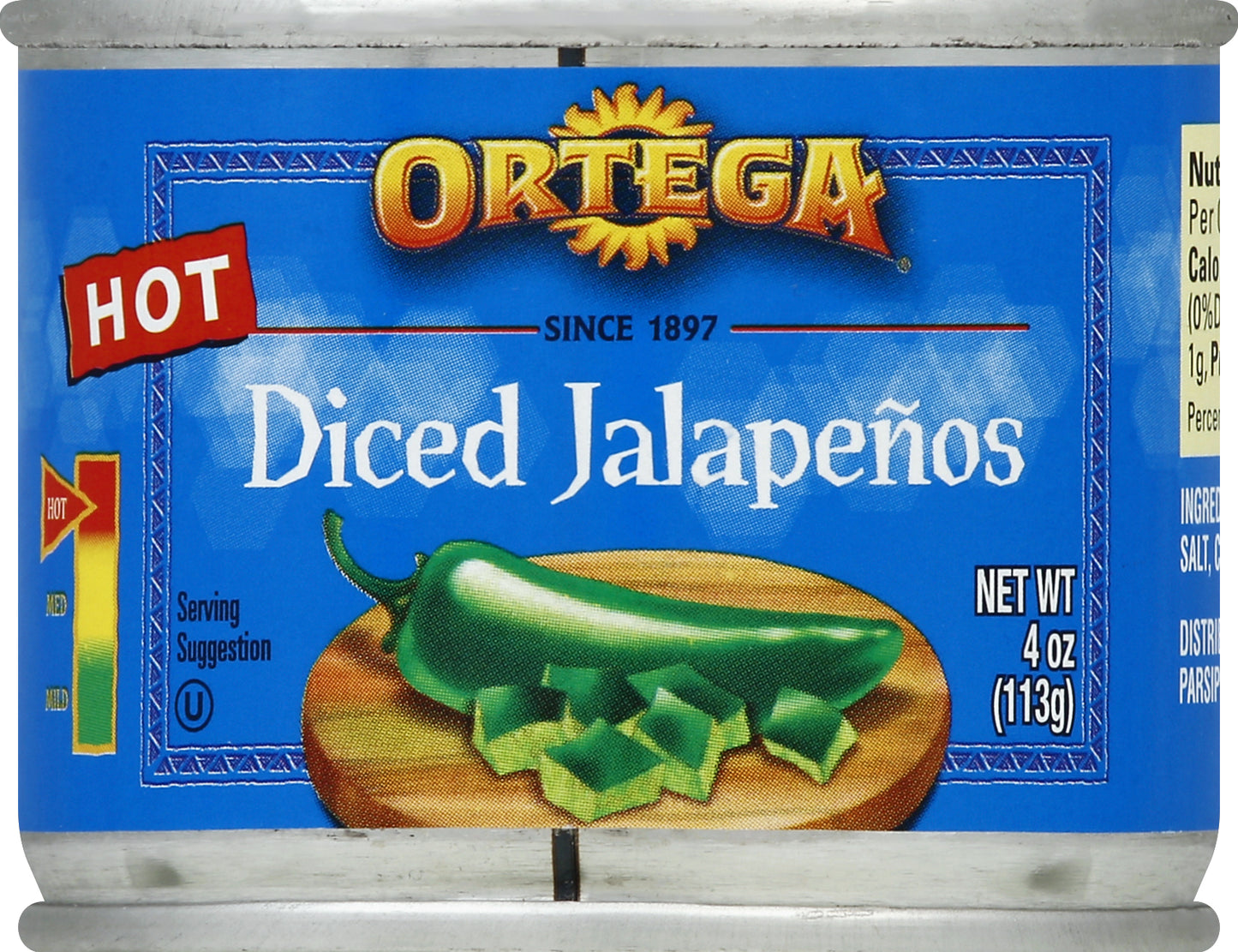 Ortega Jalapenos 4 oz