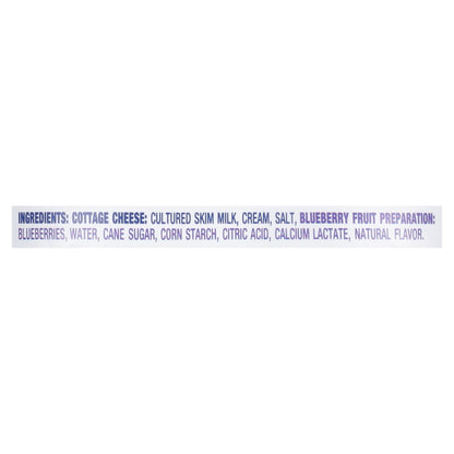 Daisy 4% Milkfat Minimum with Blueberries Cottage Cheese 6 oz