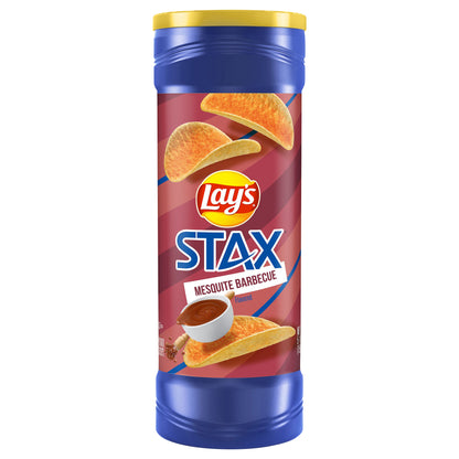 Lay's Stax Potato Crisps Mesquite Barbecue Flavored 5 1/2 Oz