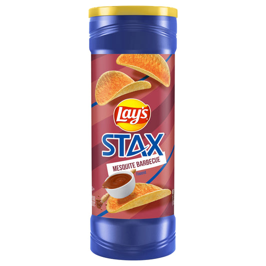 Lay's Stax Potato Crisps Mesquite Barbecue Flavored 5 1/2 Oz