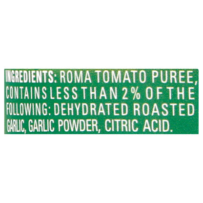 Del Monte With Roasted Garlic Tomato Paste 6 oz
