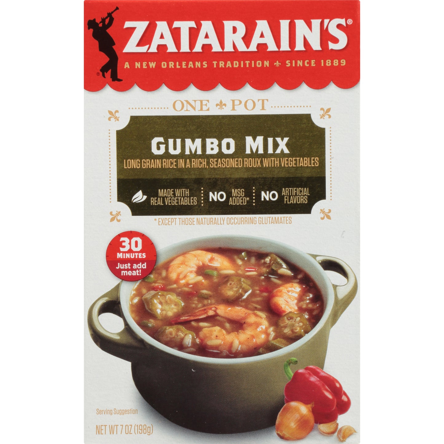 Zatarain's® One Pot Gumbo Mix 7 oz. Box