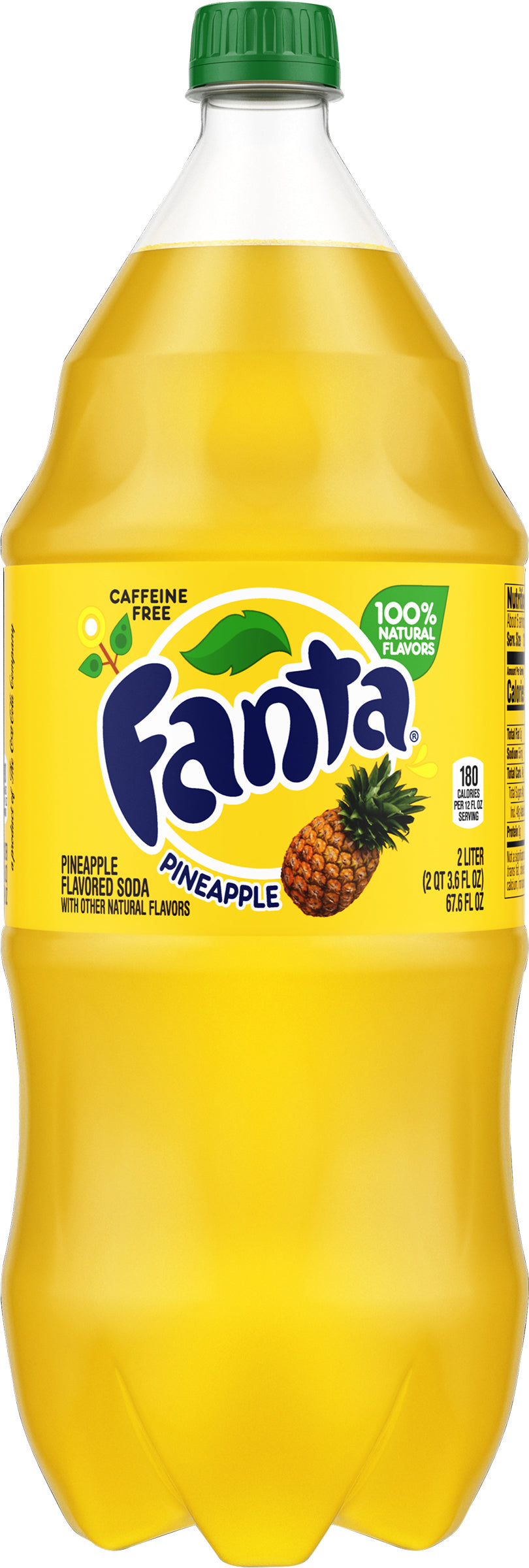 Fanta Pineapple Soda Bottle, 2 Liters