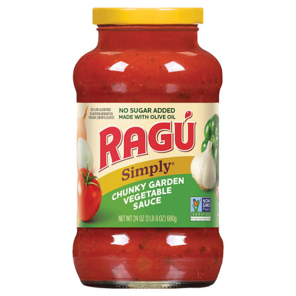 Ragu Simply Chunky Garden Vegetable Sauce 24 oz