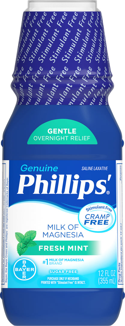 Phillips' Sugar Free Fresh Mint Milk of Magnesia 12 fl oz Bottle