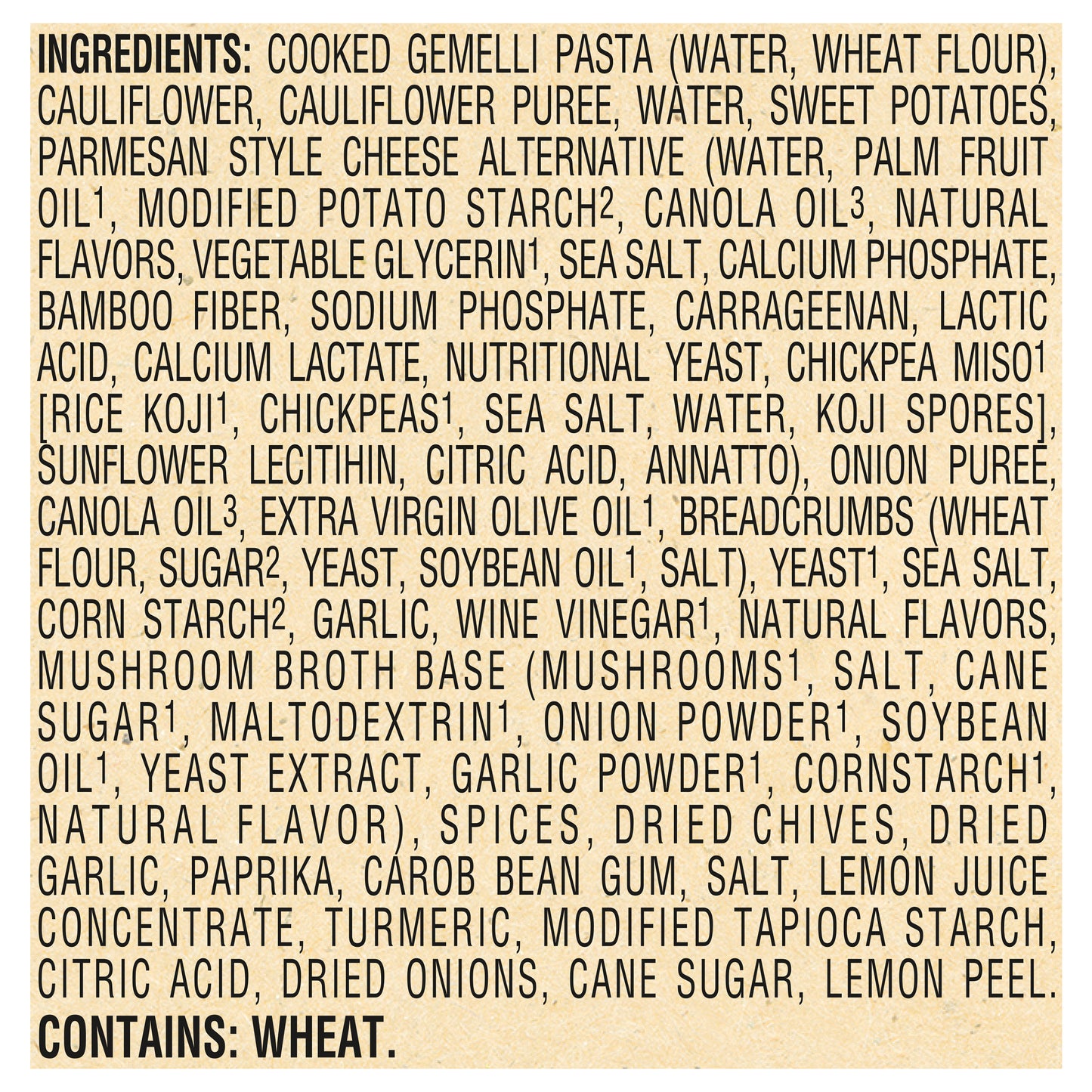 Sweet Earth Enlightened Foods Cauliflower Mac 9 oz
