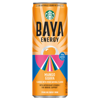 Starbucks Sparkling Energy Drink Baya Drink Mango Guava12 Fl Oz Can