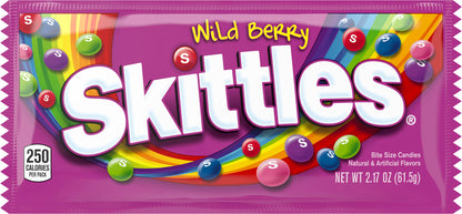 Skittles None Wild Berry FWP-Flowwrap 3D ONLY Coated Chewy Lens USA