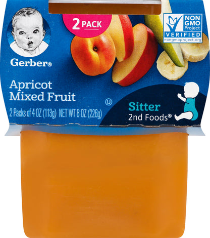 Gerber Apricot Mixed Fruit 2 ea