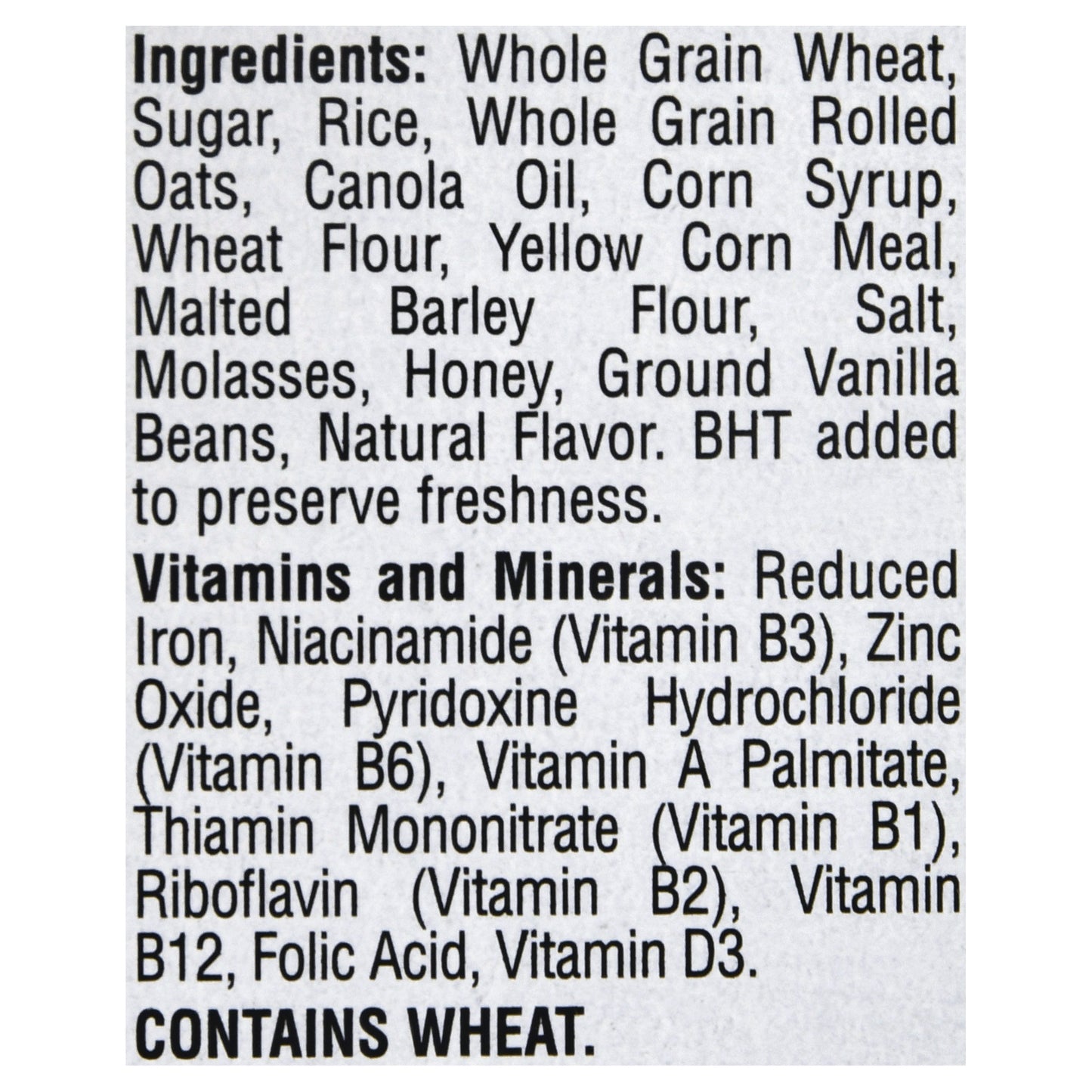 Honey Bunches Of Oats With Vanilla Bunches Cereal 18 oz