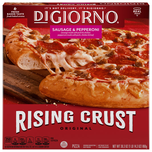 DiGiorno Original Rising Crust Sausage & Pepperoni Pizza 30.3 oz