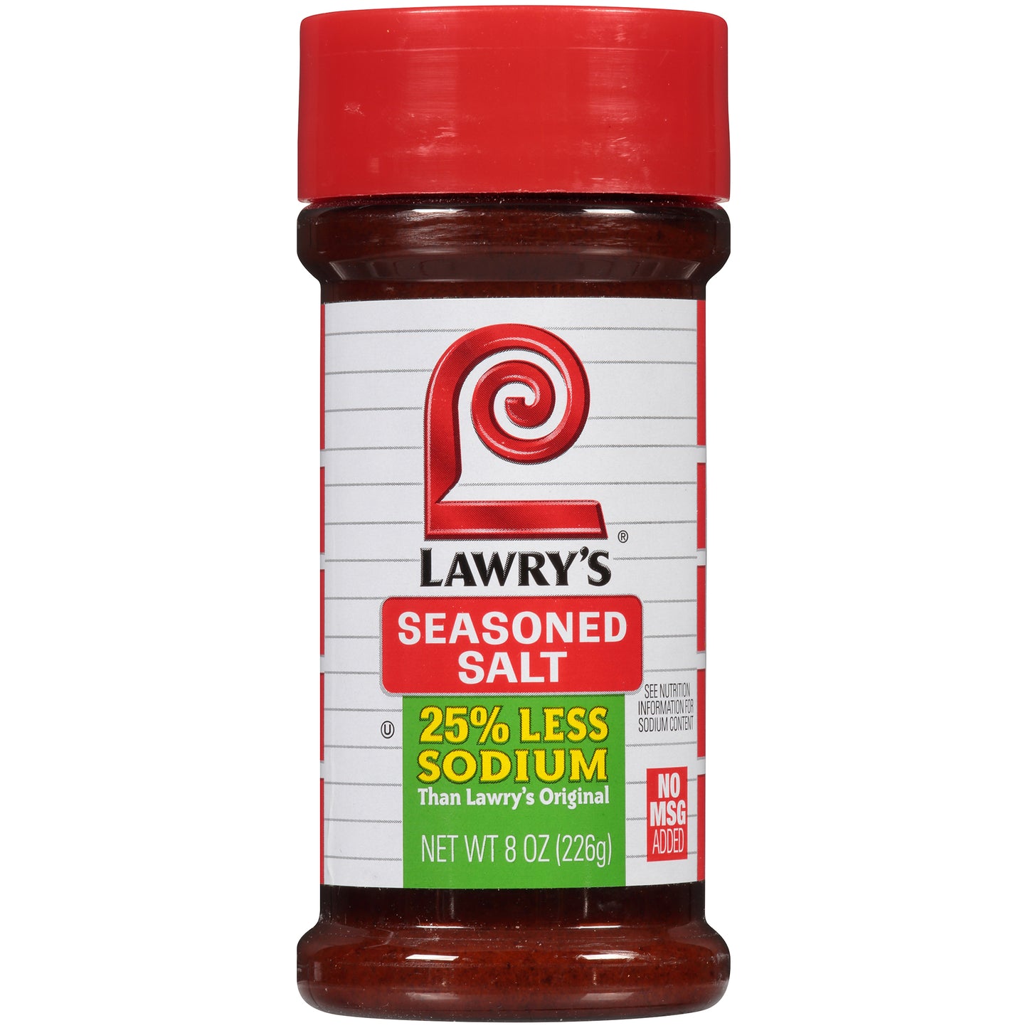 Lawry's® 25% Less Sodium Seasoned Salt 8 oz. Shaker