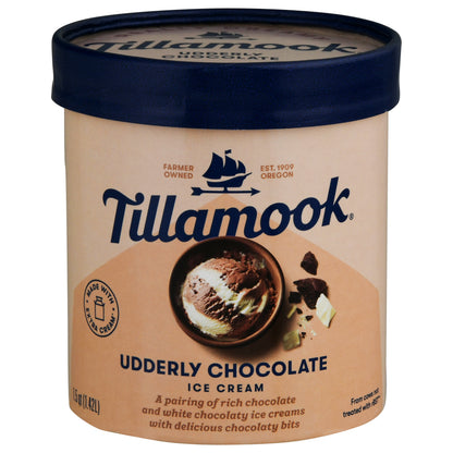 Tillamook Udderly Chocolate Ice Cream 1.5 qt