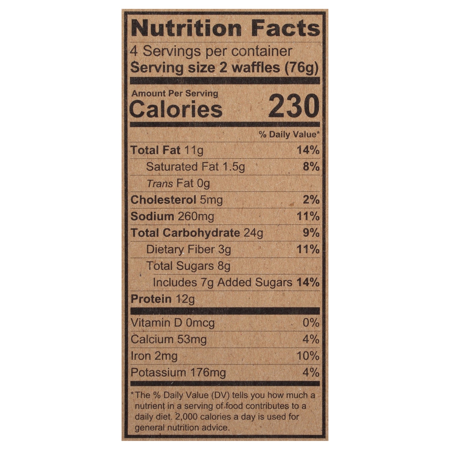 Kodiak Protein-Packed Chocolate Chip Power Waffles 8 Waffles 8 ea