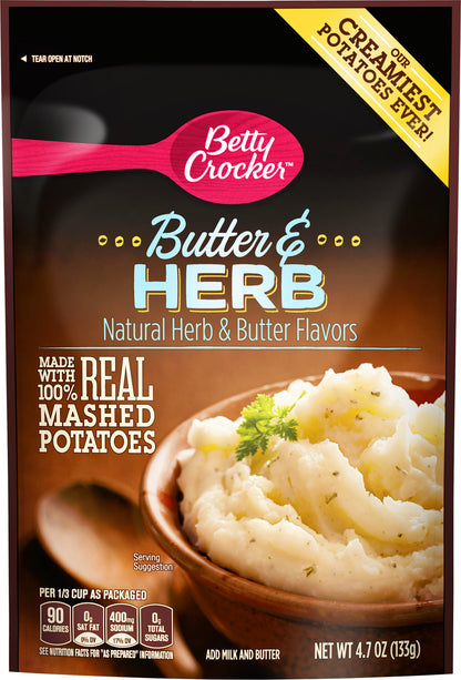 Betty Crocker Homestyle Butter and Herb Potatoes, 4.7 oz