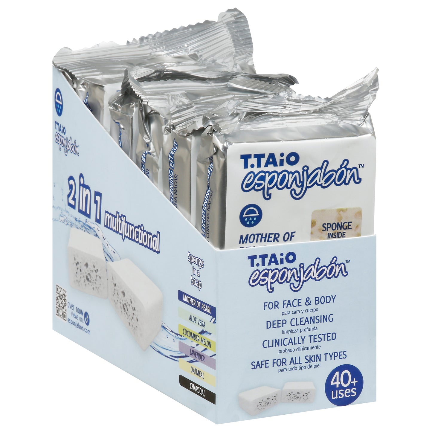 T Taio Esponjabon 2 in 1 Multifunctional Soap Sponge 1 ea