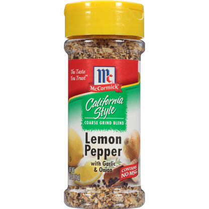 McCormick® California Style Lemon & Pepper, 2.5 oz