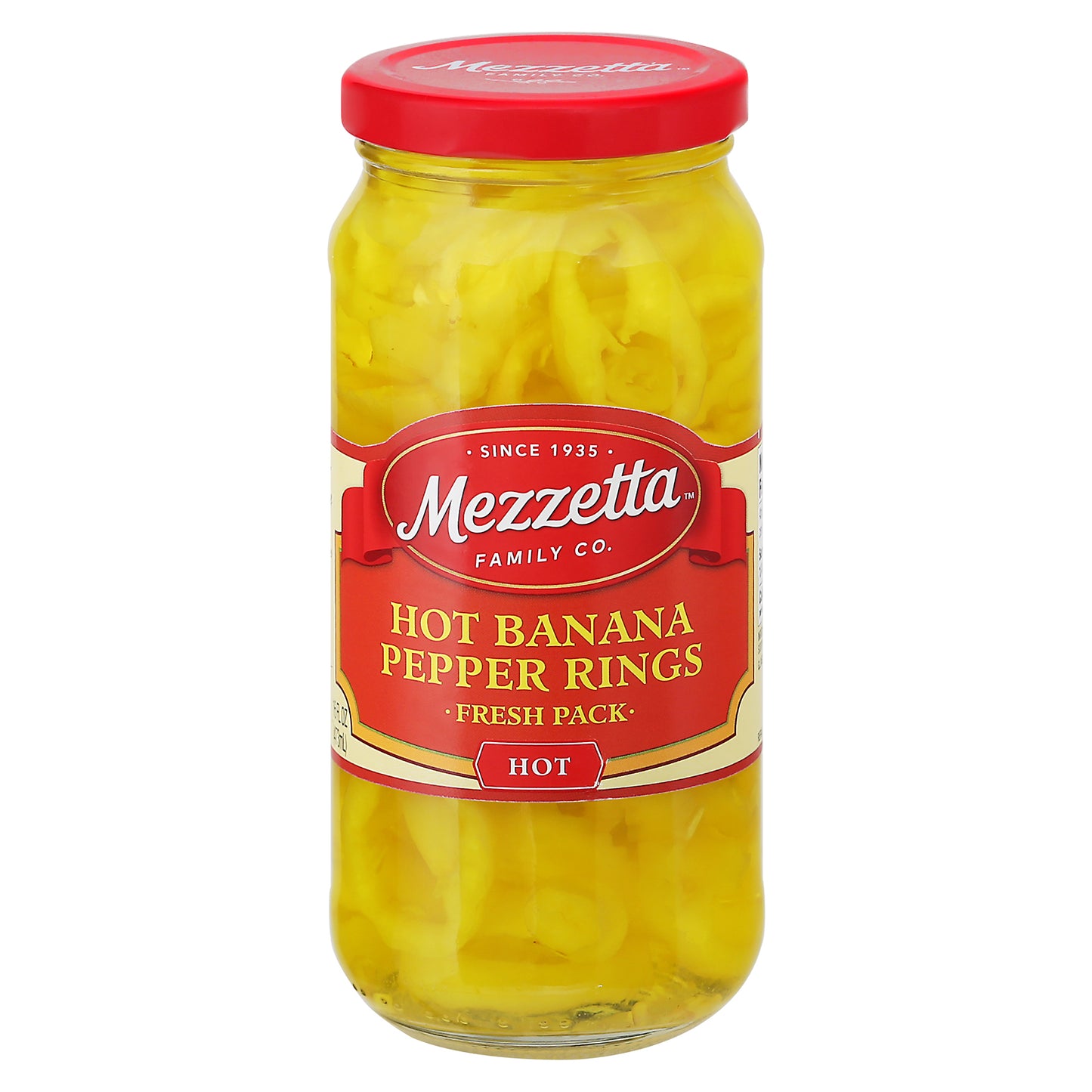 Mezzetta Fresh Pack Hot Banana Pepper Rings 16 fl oz