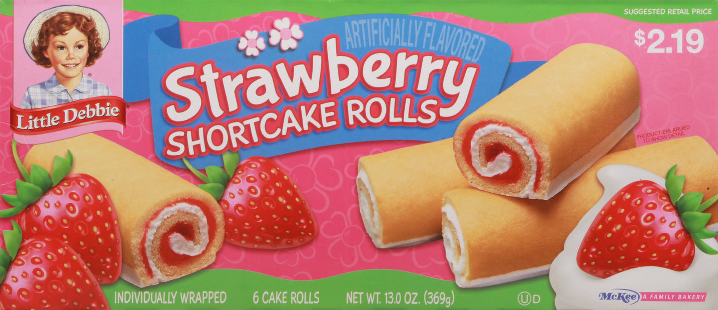 Little Debbie Strawberry Shortcake Cake Rolls 6 ea