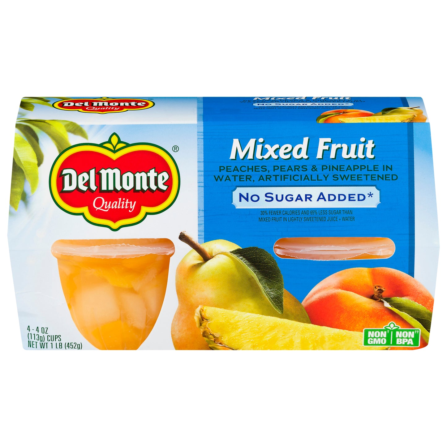 Del Monte No Sugar Added Mixed Fruit 4 ea