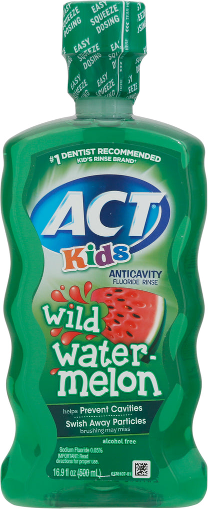 Act Kids Wild Watermelon Anticavity Fluoride Rinse 16.9 fl oz