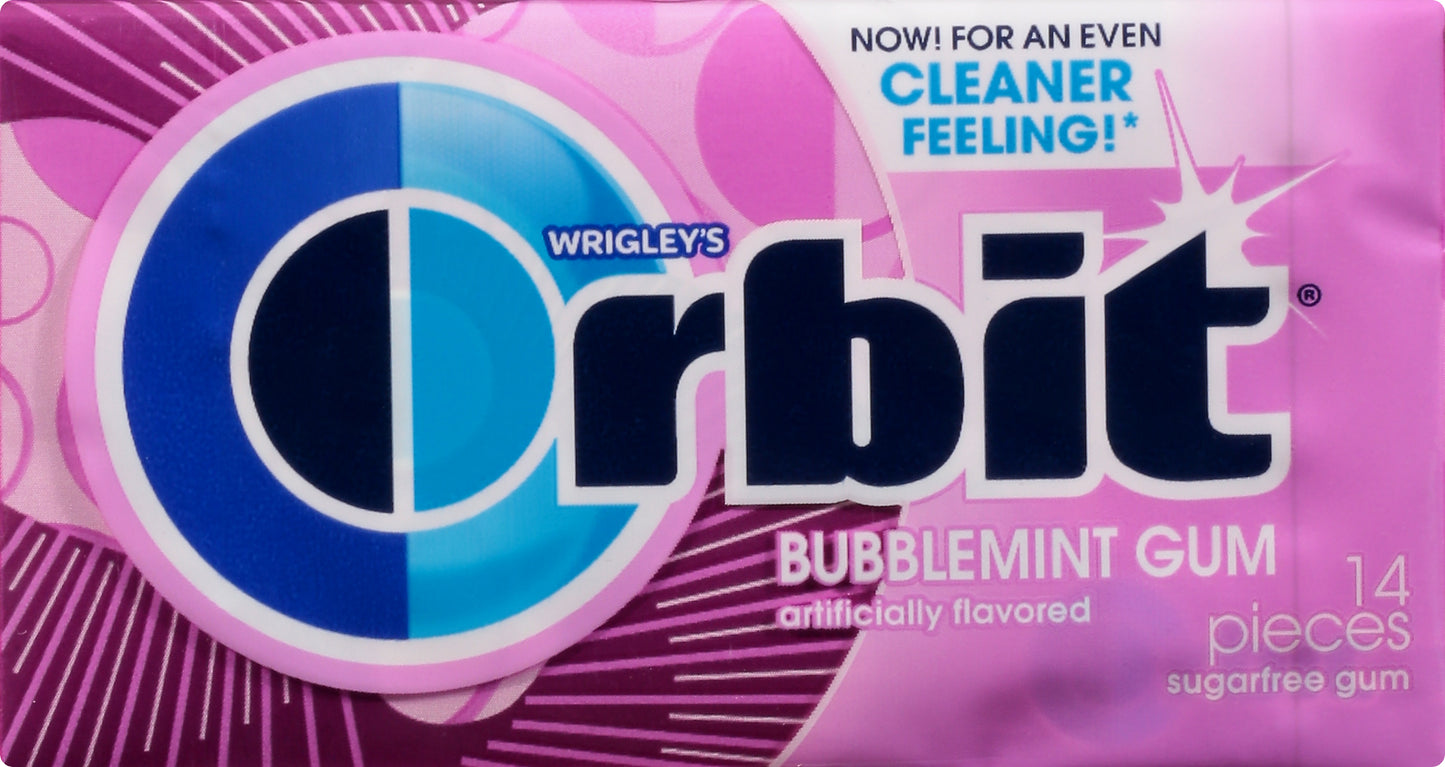 Orbit Sugarfree Bubblemint Gum 14 ea